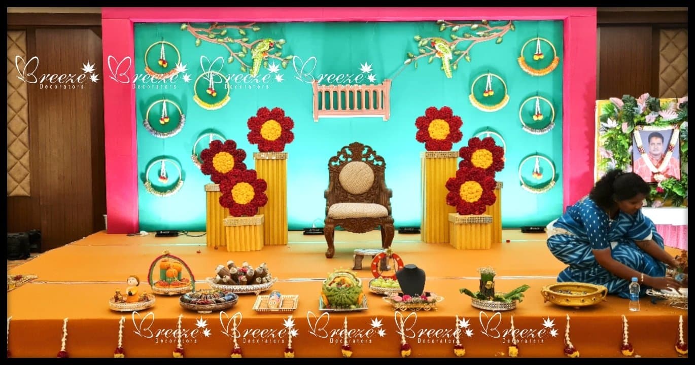 Baby shower Function Decoration at Jenneys Residency Breeze decorators