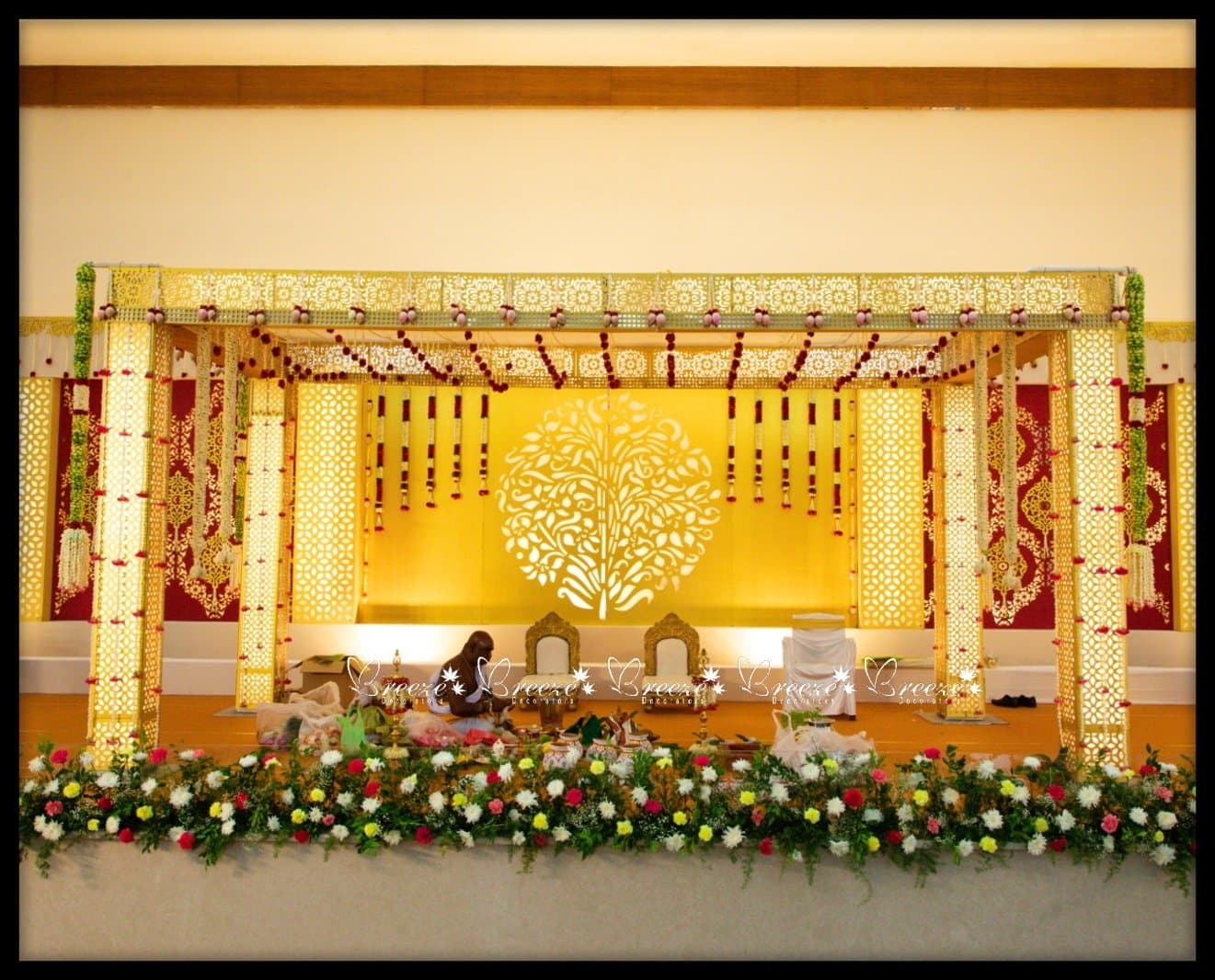 Selvam mahaal in Eachanari, Coimbatore Grand Wedding Decoration Breezedecorators - Photo 9