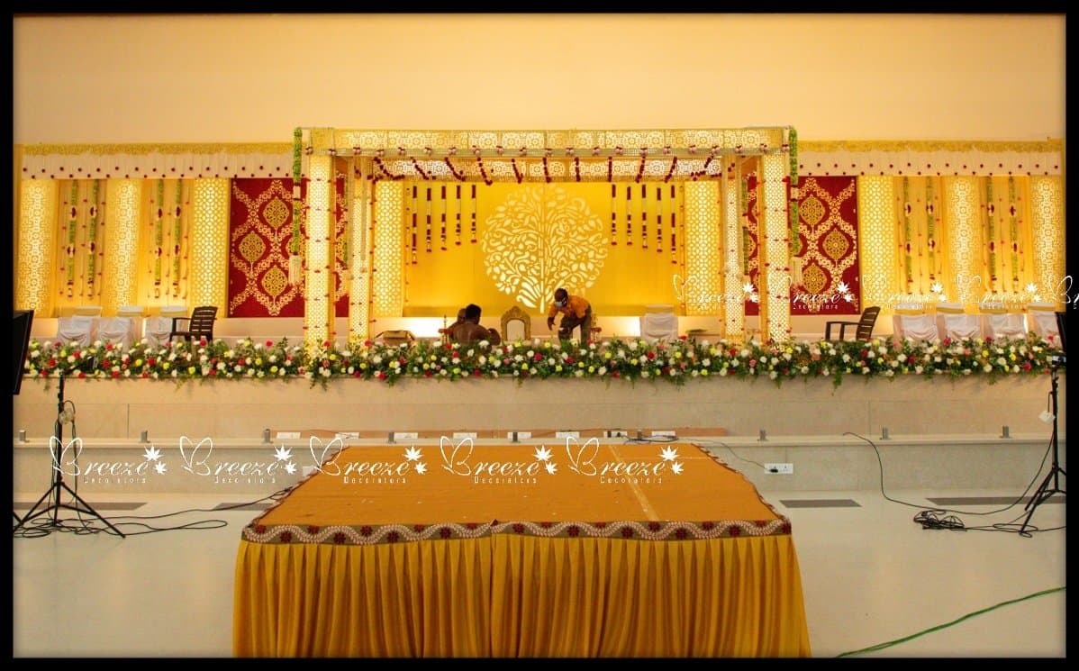 Selvam mahaal in Eachanari, Coimbatore Grand Wedding Decoration Breezedecorators