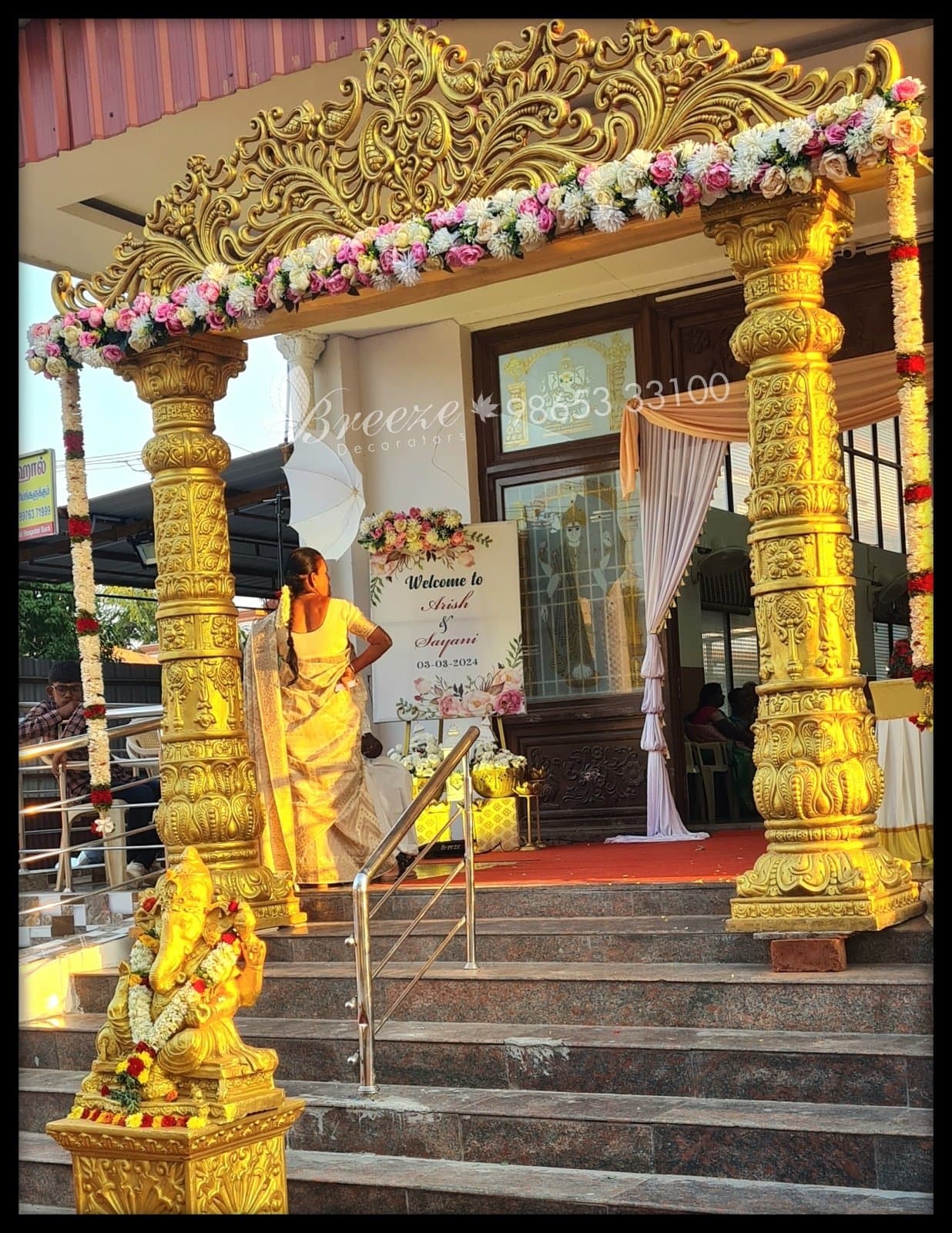 M R Marriage Mahal in Chinthamanipudur,Coimbatore - Breeze Decorators - Original Full Size Photo 6