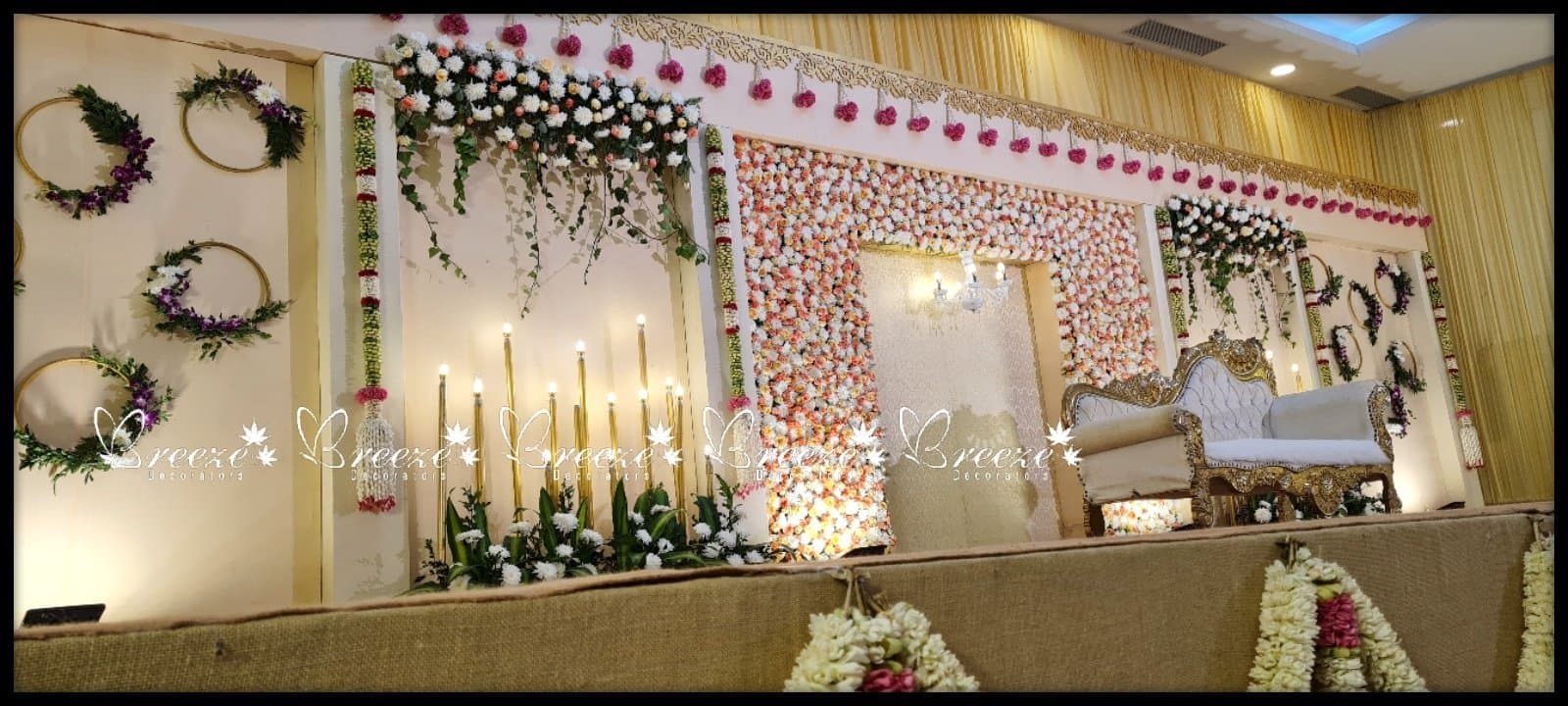 Lakshmi Thirumana Mandapam Wedding Decoration P.N Palayam Coimbatore Breeze Decorators - Photo 2