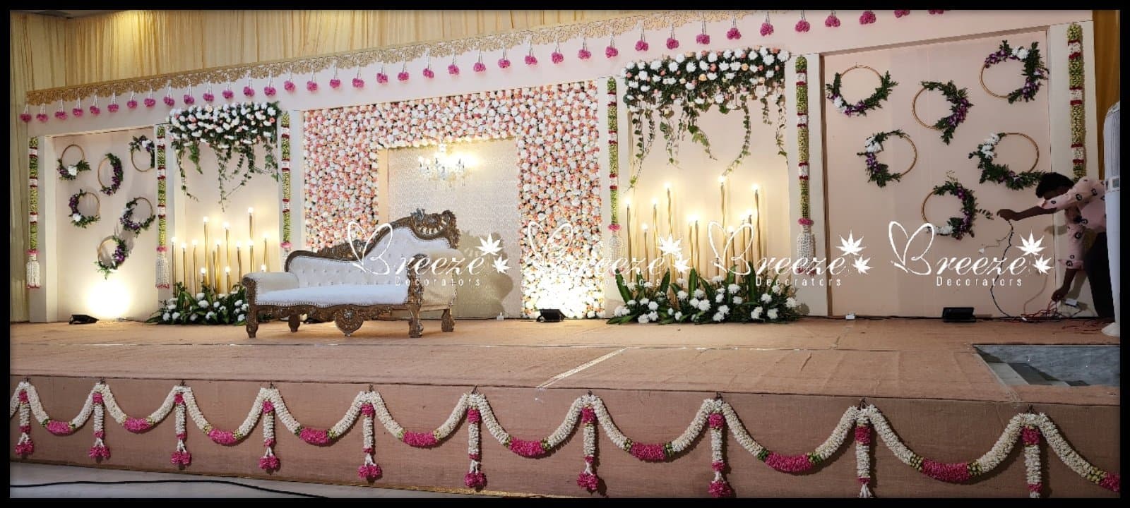 Lakshmi Thirumana Mandapam Wedding Decoration P.N Palayam Coimbatore Breeze Decorators - Photo 4