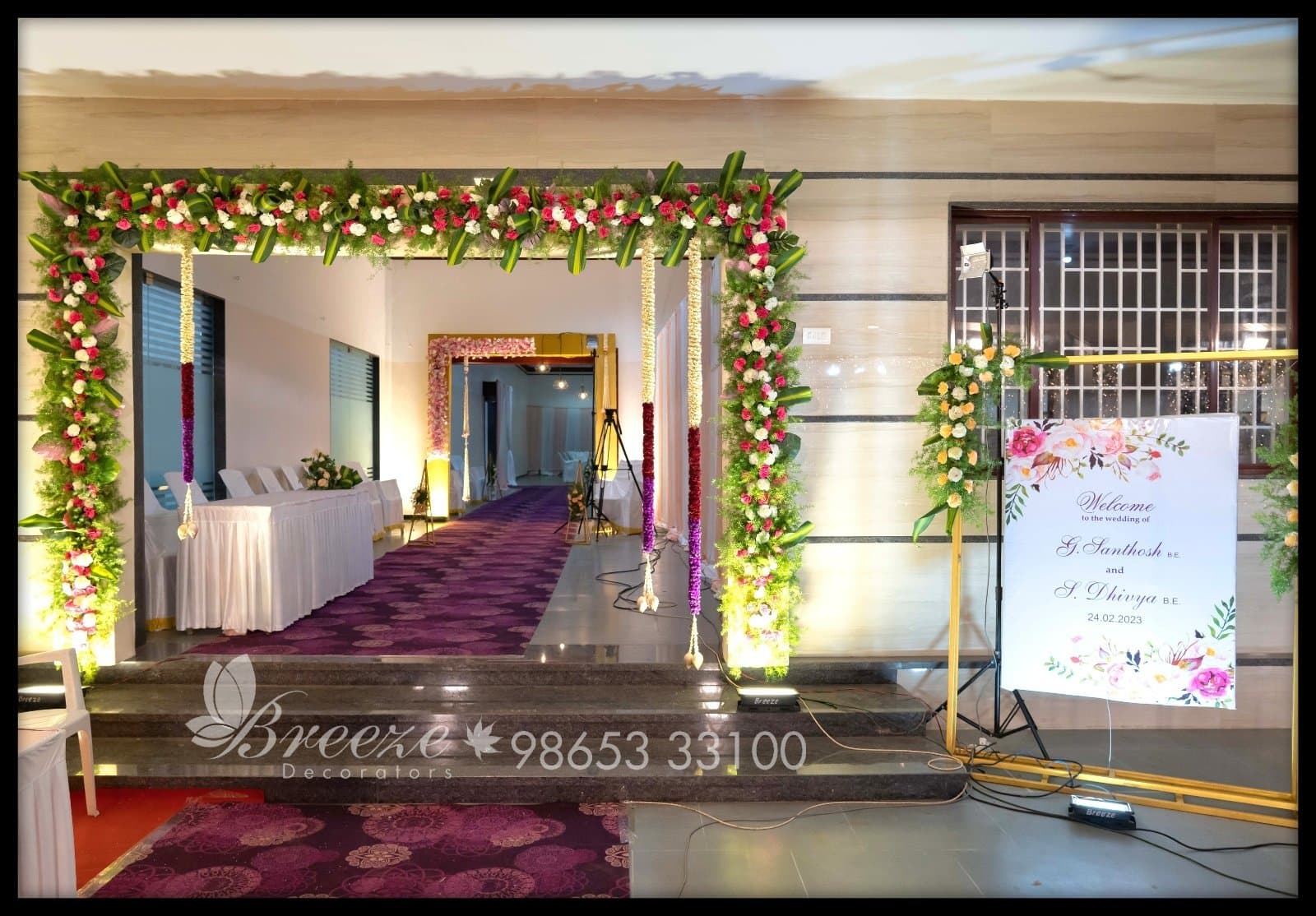 Sri Sai Mahal, Palladam - Wedding Decoration Breeze Decorators - Original Full Size Photo 10