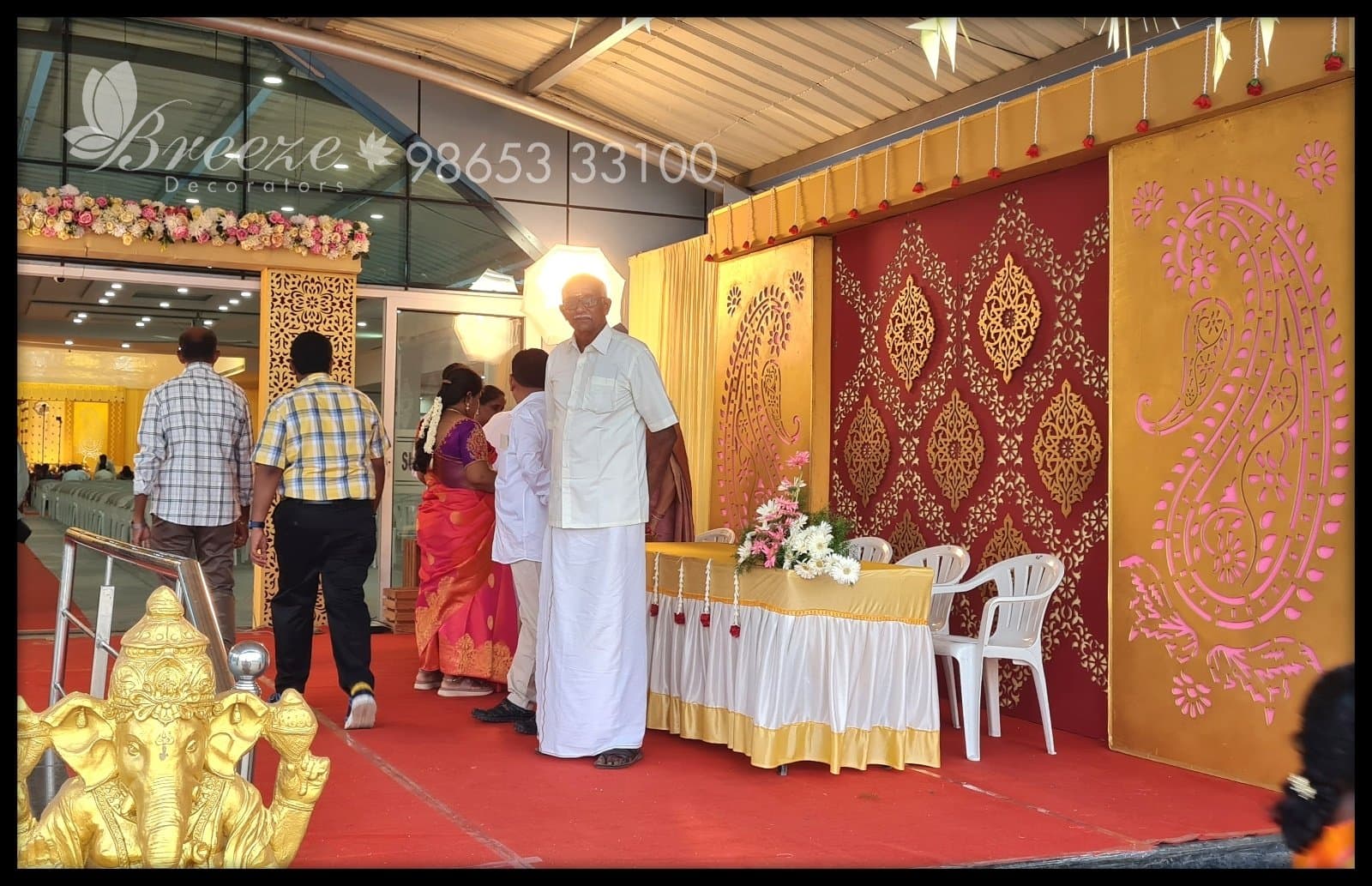 Wedding Stage Decoration -Suguna auditorium Coimbatore - Original Full Size Photo 8