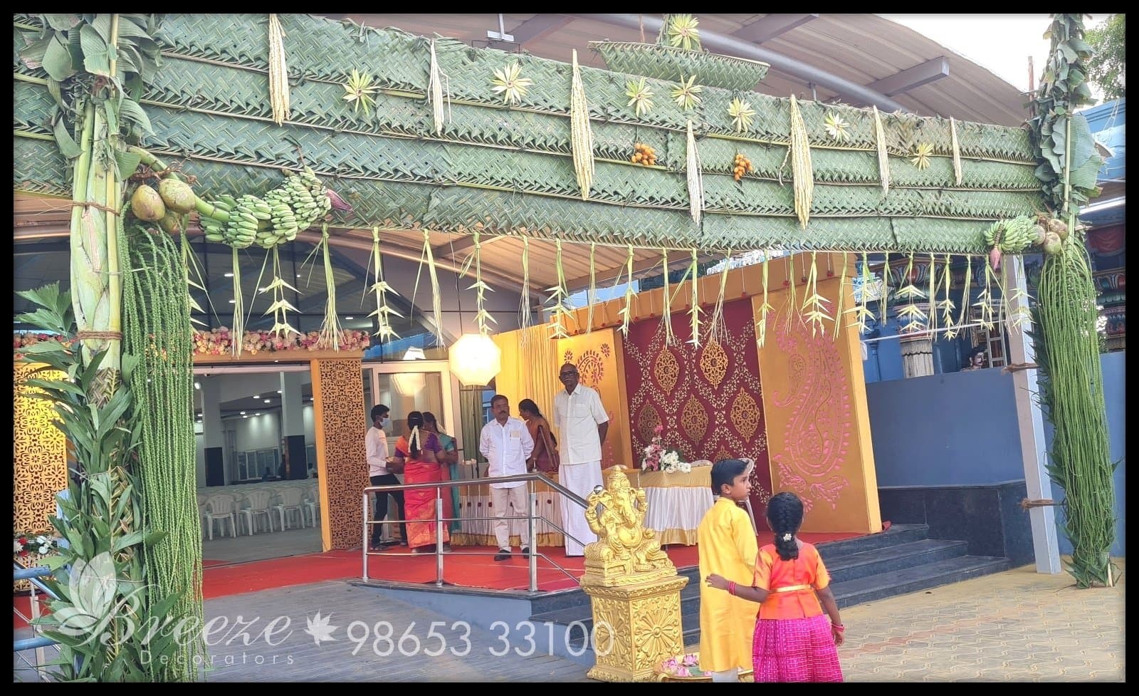 Wedding Stage Decoration -Suguna auditorium Coimbatore - Original Full Size Photo 6