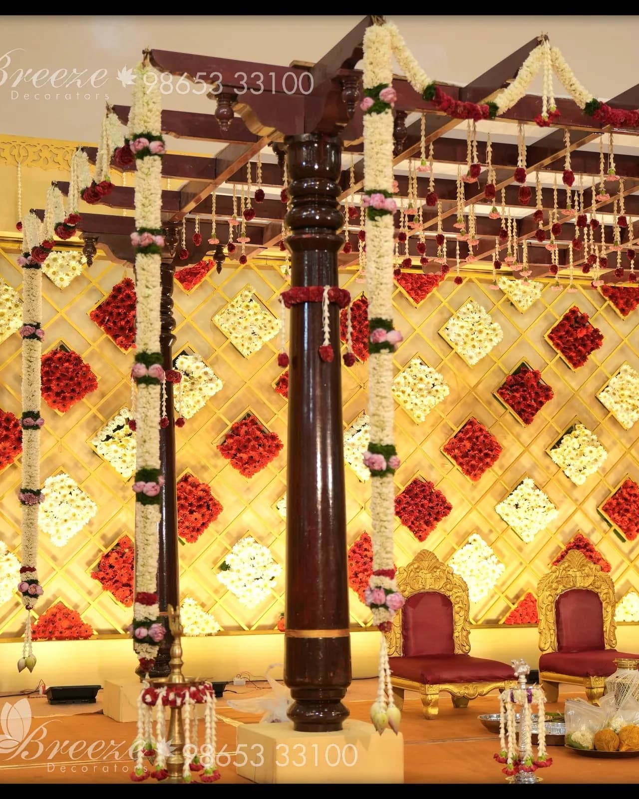 Wedding Stage Decoration -Suguna auditorium Coimbatore - Original Full Size Photo 2