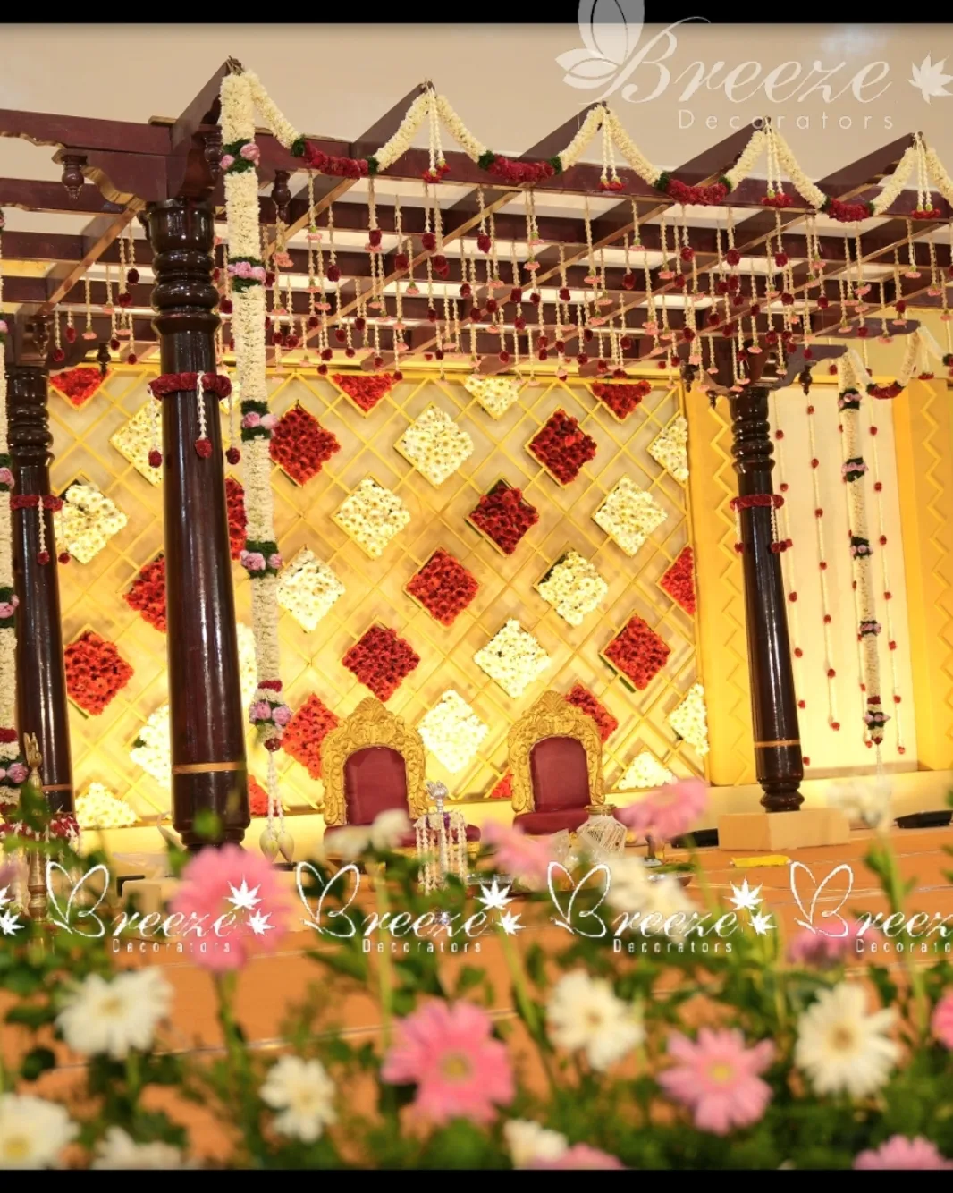 Wedding Stage Decoration -Suguna auditorium Coimbatore - Original Full Size Photo 3