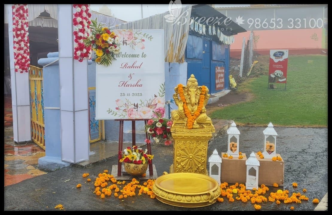 Arulmigu Sri Annamalaiar Temple Manjoor Ooty Wedding Decoration - Original Full Size Photo 8