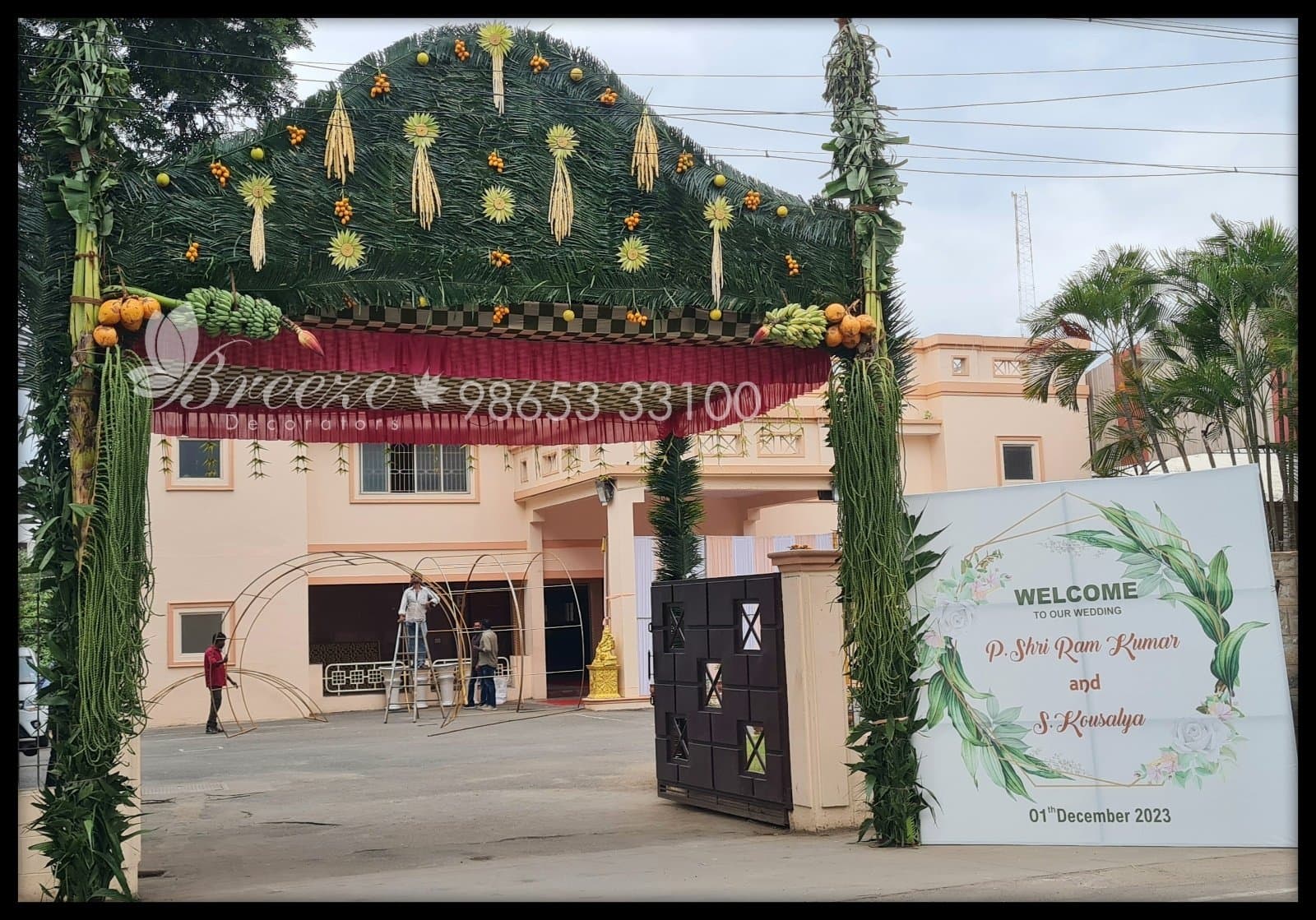 SNR Auditorium Coimbatore Wedding Decoration - Original Full Size Photo 2