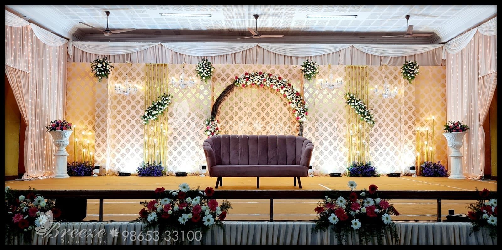 SNR Auditorium Coimbatore Wedding Decoration - Original Full Size Photo 3