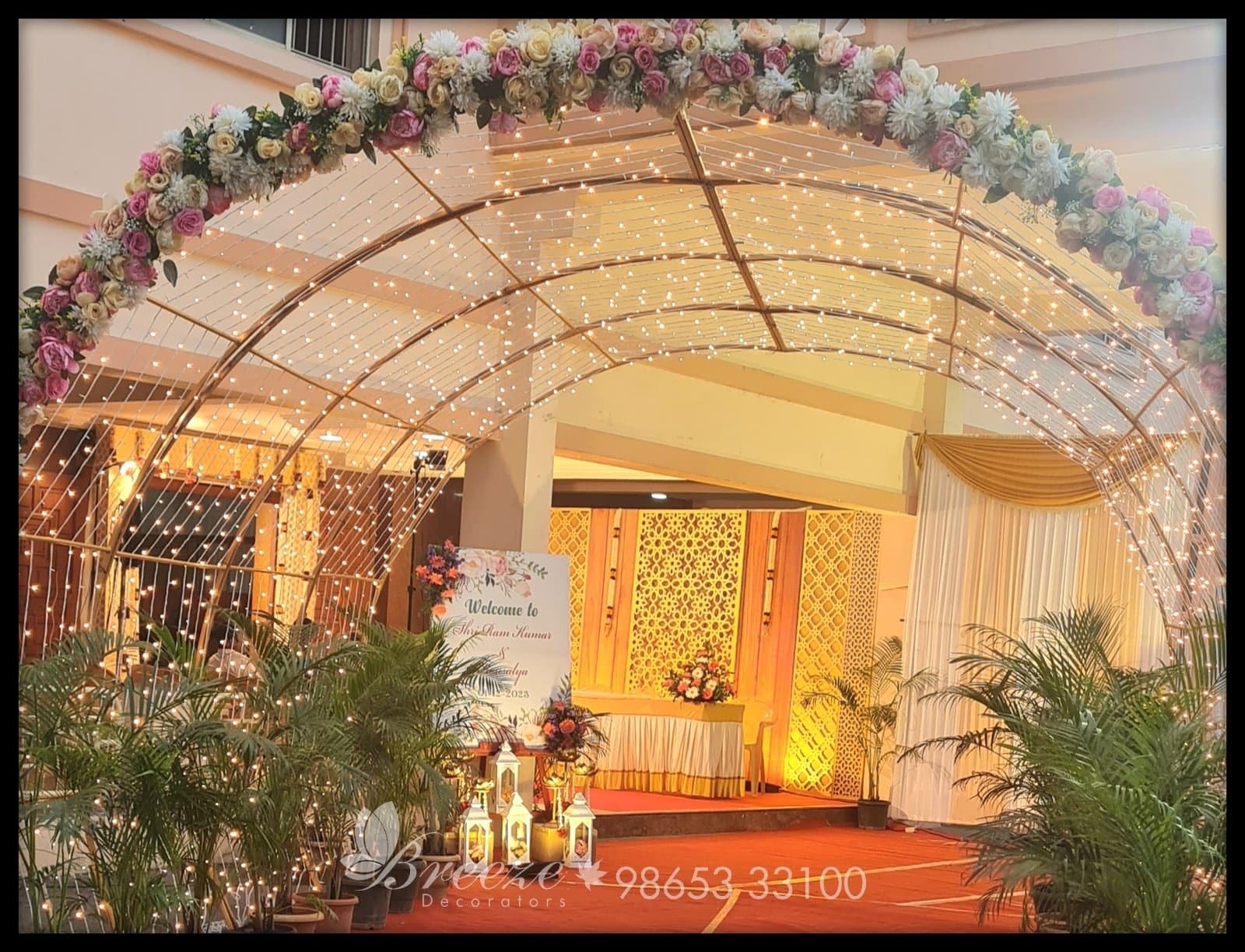 SNR Auditorium Coimbatore Wedding Decoration - Original Full Size Photo 5