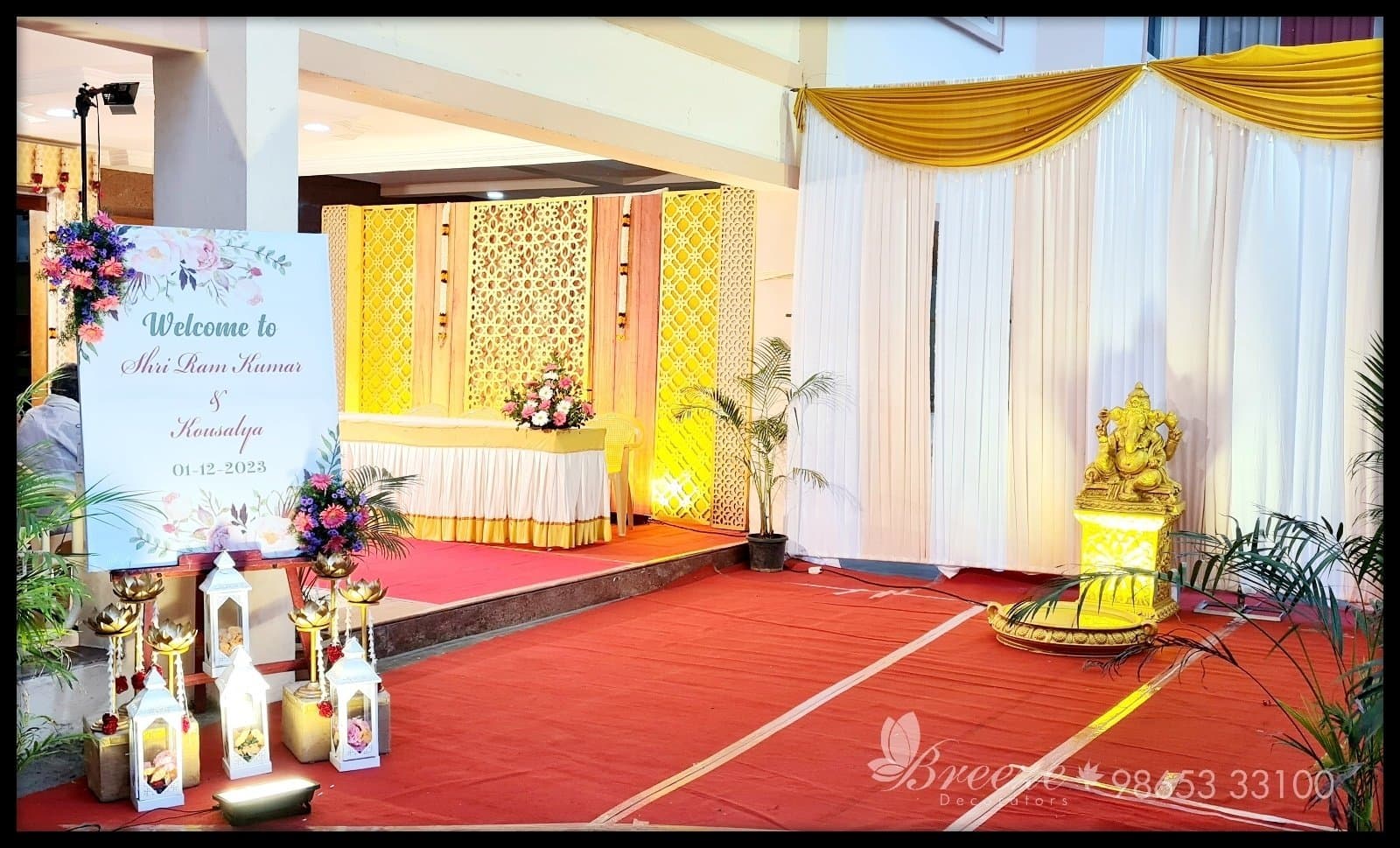 SNR Auditorium Coimbatore Wedding Decoration - Original Full Size Photo 6
