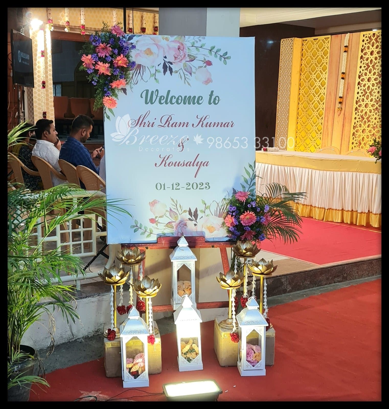 SNR Auditorium Coimbatore Wedding Decoration - Original Full Size Photo 7
