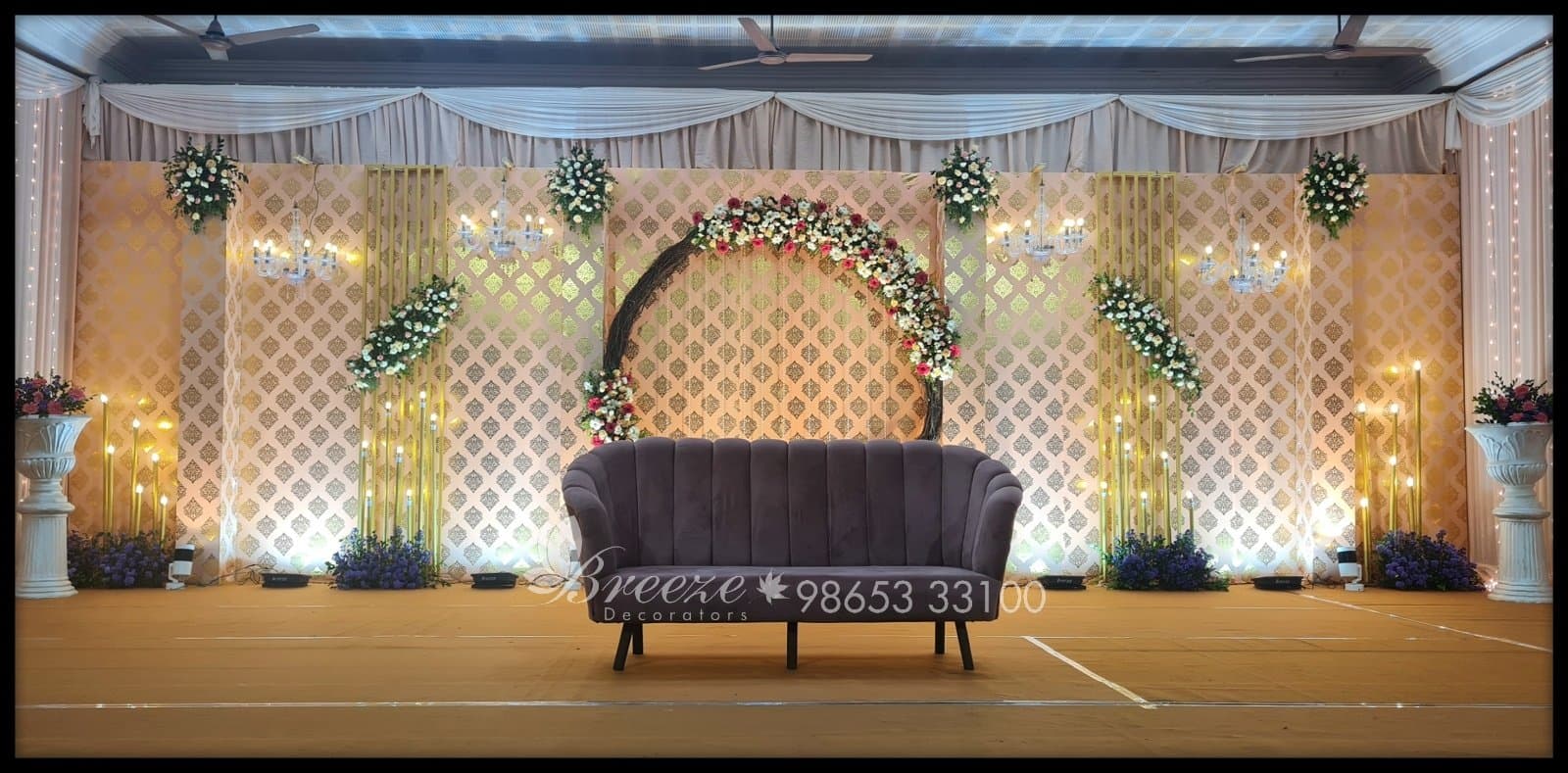 SNR Auditorium Coimbatore Wedding Decoration - Original Full Size Photo 8
