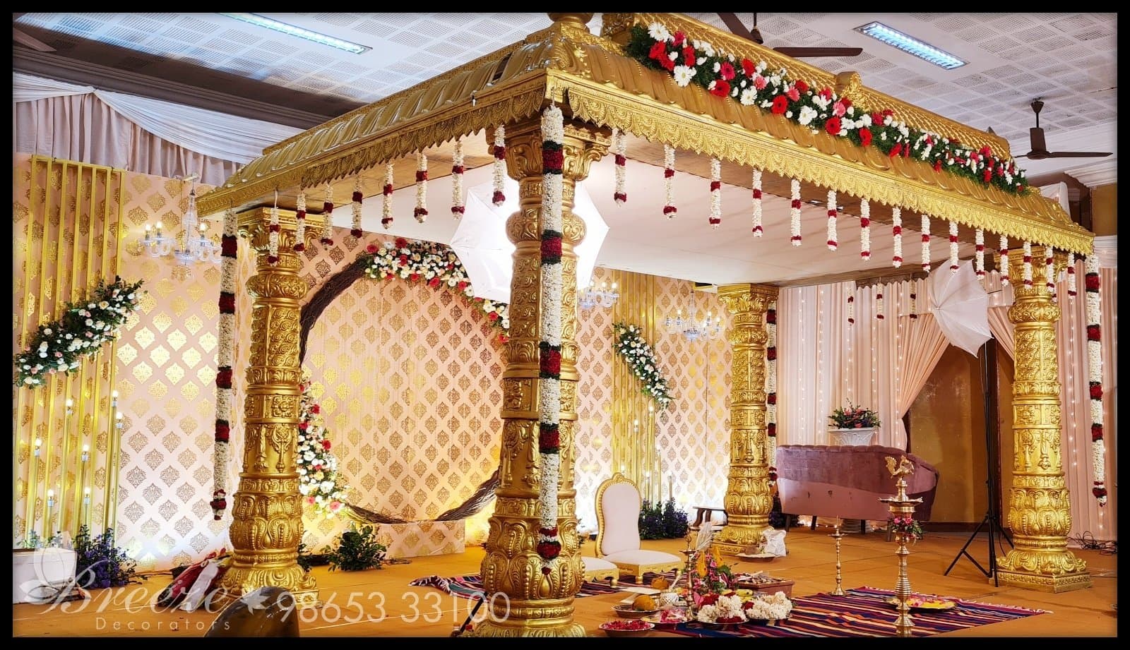 SNR Auditorium Coimbatore Wedding Decoration - Original Full Size Photo 9