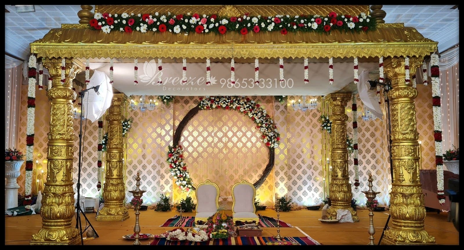SNR Auditorium Coimbatore Wedding Decoration - Original Full Size Photo 1