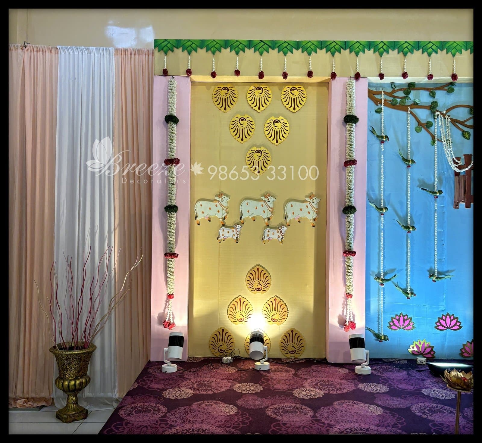 Suguna Auditorium Coimbatore Valaikappu Function Decoration - Photo 2