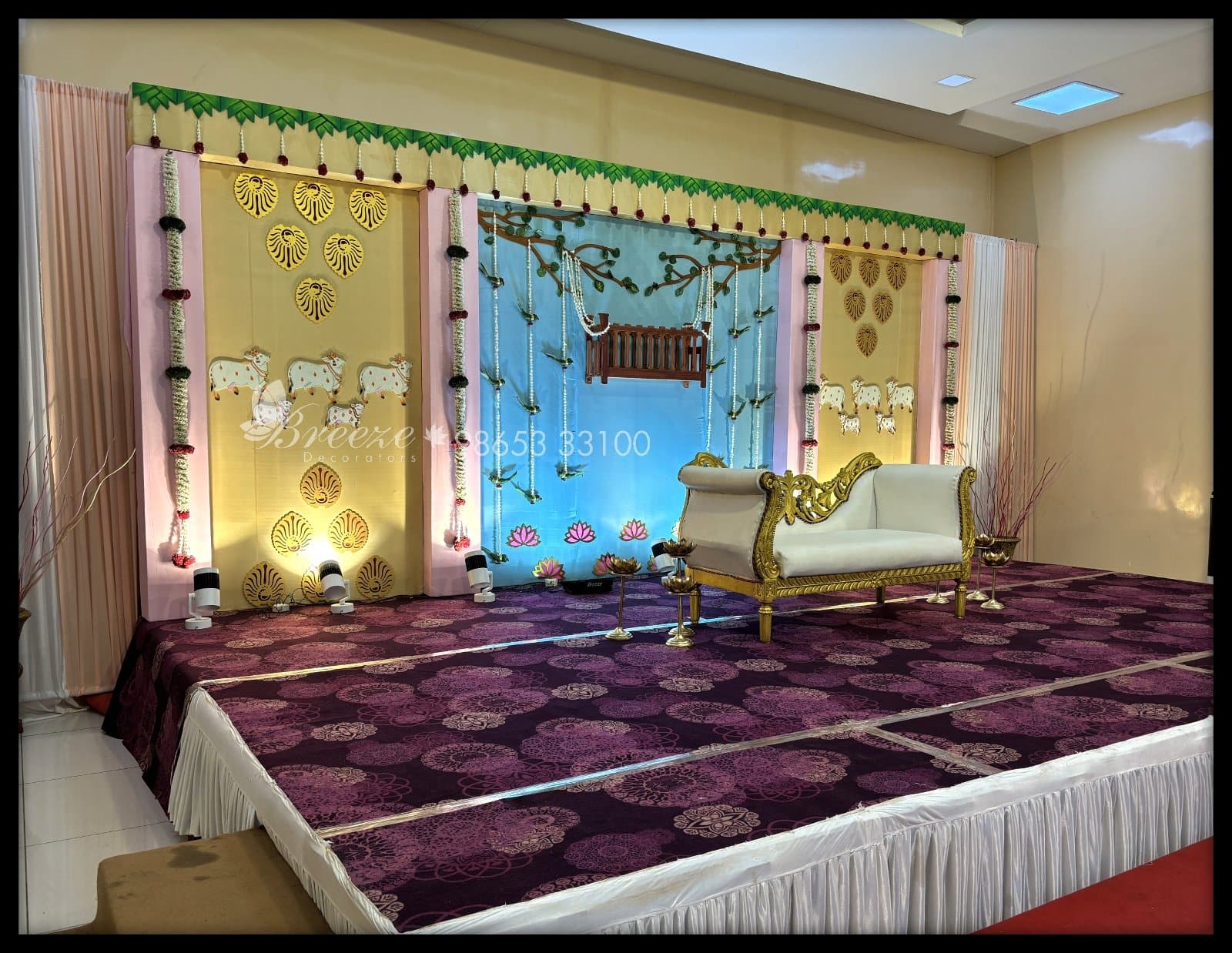 Suguna Auditorium Coimbatore Valaikappu Function Decoration - Photo 5