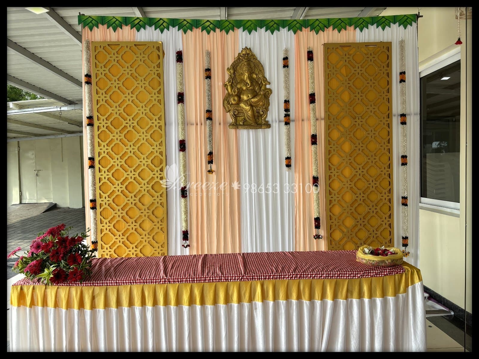 Suguna Auditorium Coimbatore Valaikappu Function Decoration - Photo 6