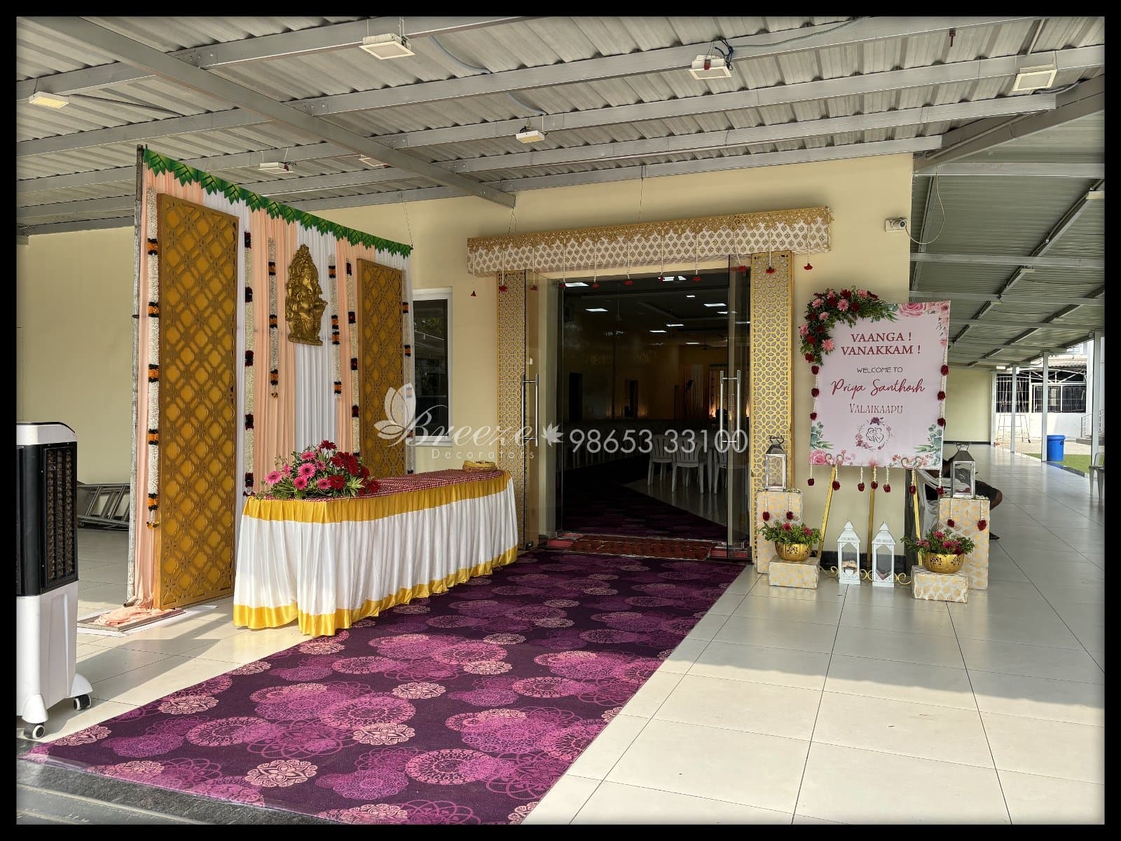 Suguna Auditorium Coimbatore Valaikappu Function Decoration - Photo 7