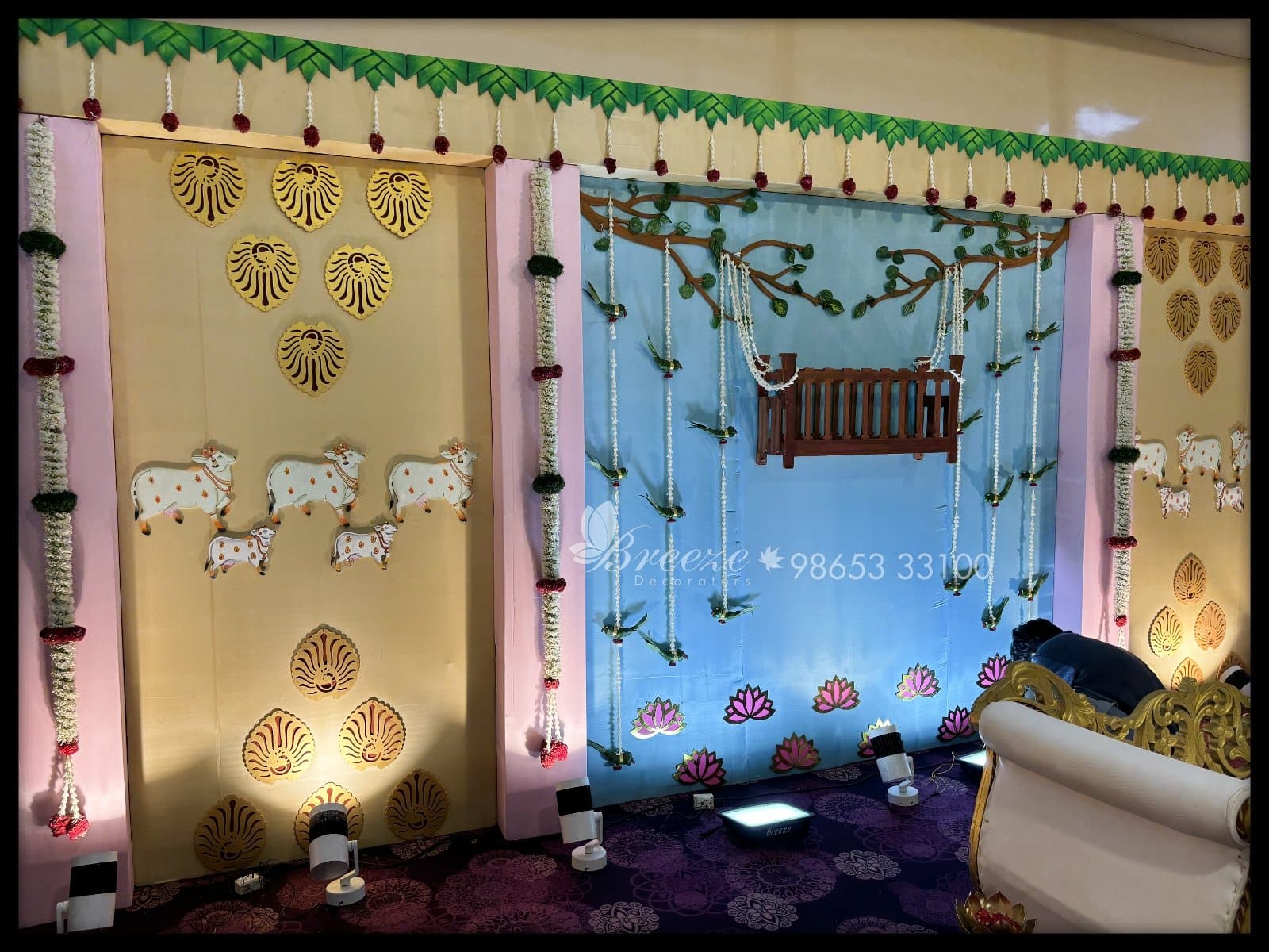 Suguna Auditorium Coimbatore Valaikappu Function Decoration - Photo 8